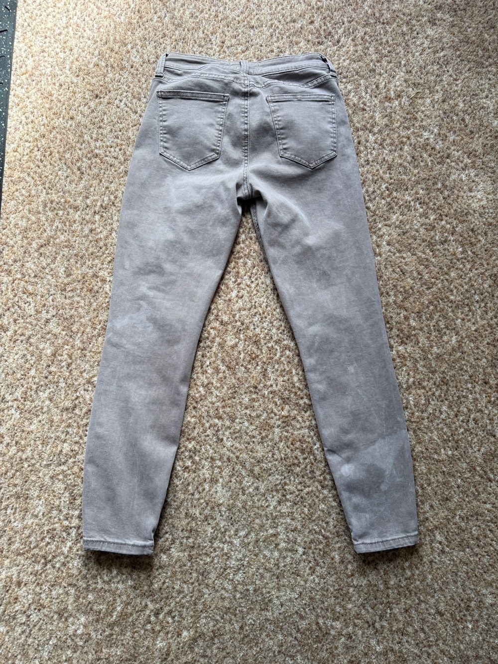 Pistola Jeans Women's 28* 25 Gray/purple Wash distressed Skinny Jeans, side zip